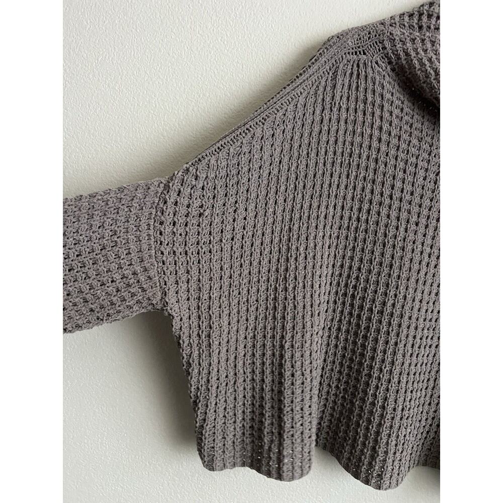 Urban Outfitters Waffle Sweater Taupe Women Size Large - Picture 4 of 7